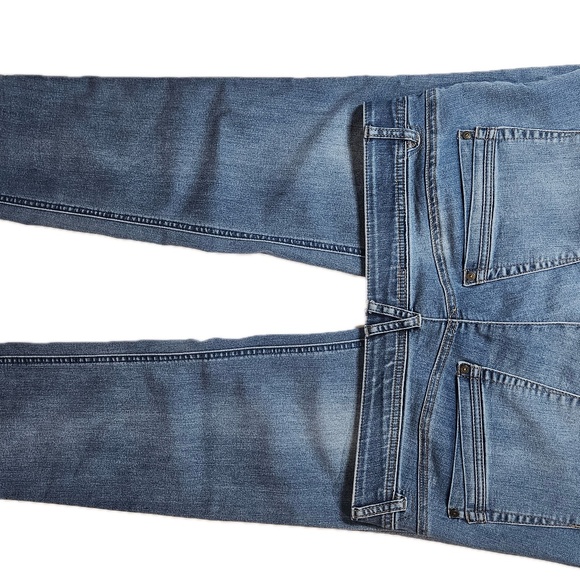 Democracy Jeans Womens 14 Blue Ab Technology Stretch Denim Distressed Mid Rise - Picture 8 of 8